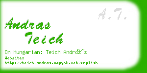 andras teich business card